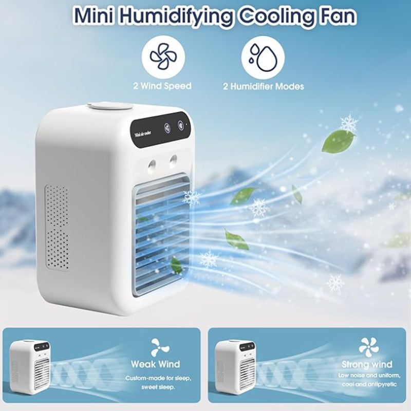 Mini Acondicionador de Aire Portátil Enfriador Humidificador